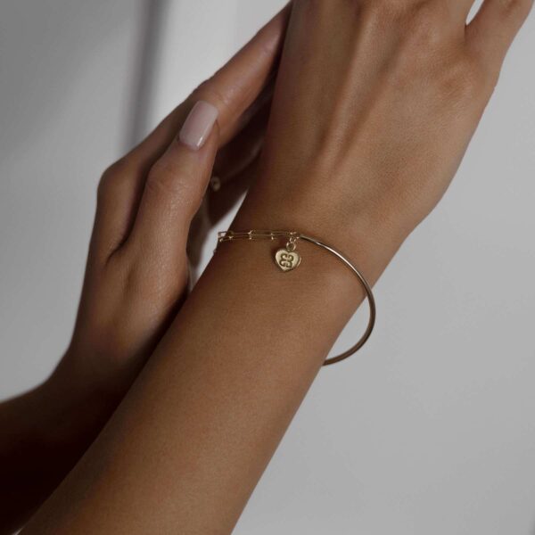 Bransoleta złota Gentile z wisiorkiem serduszkiem