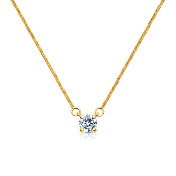 Naszyjnik złoty z diamentem 0,25CT